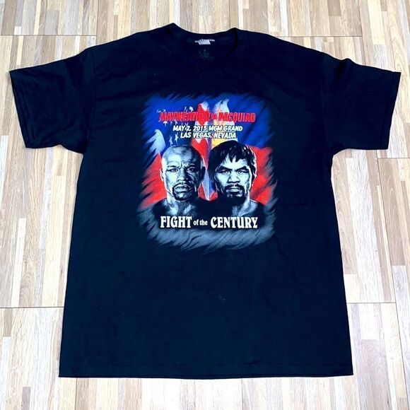 Boxing manny pacquiao Mayweather Pacquiao boxing Las Vegas T-shirt L - Picture 7 of 7